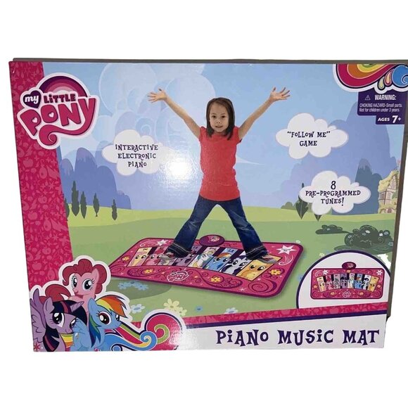 My Little Pony Interactive Piano Music Mat Ages 7+ 8 Pre-Programmed Tunes Electr - Picture 1 of 3